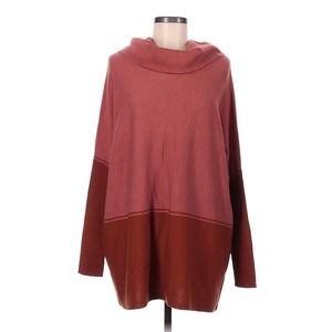 Smartwool NWT Women’s Edgewood Poncho Sweater Dusty Cedar Heather Med Merino